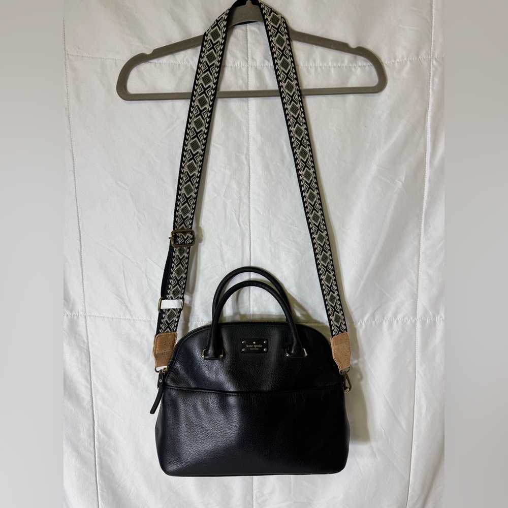 Kate Spade Cobble Hill Small Leslie Black Pebbled Leather Satchel